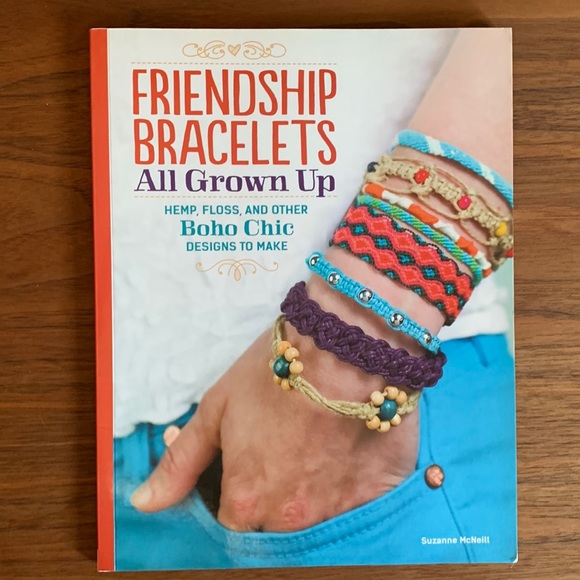 Friendship Bracelet Boho Chic Design Craft Book - Picture 1 of 5